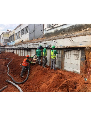 Aditivo antimicrobiano de concreto para retrofit em obras de saneamento