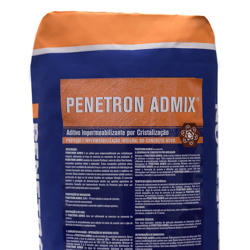 PENETRON ADMIX COM RASTREADOR SACO 18 KG PENETRON ADMIX COM RASTREADOR SACO 18 KG